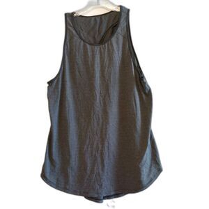 Lululemon All Tied Up Tank Textured Gray Top Womens S Swing Yoga Running Lifting